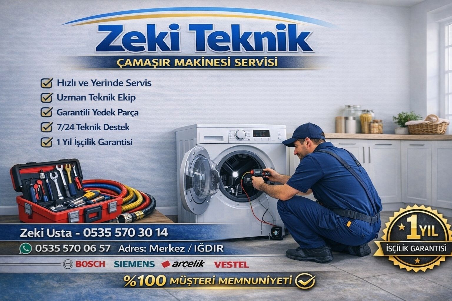 Iğdır Çamaşır Makinesi Tamircisi